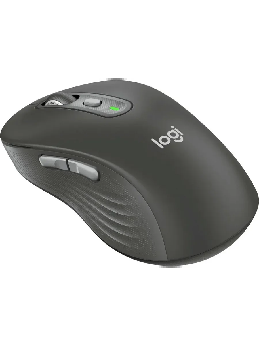 Мышь беспроводная Logitech M750 графитовый, 4000 dpi, радиоканал, Bluetooth, USB, кнопки - 5