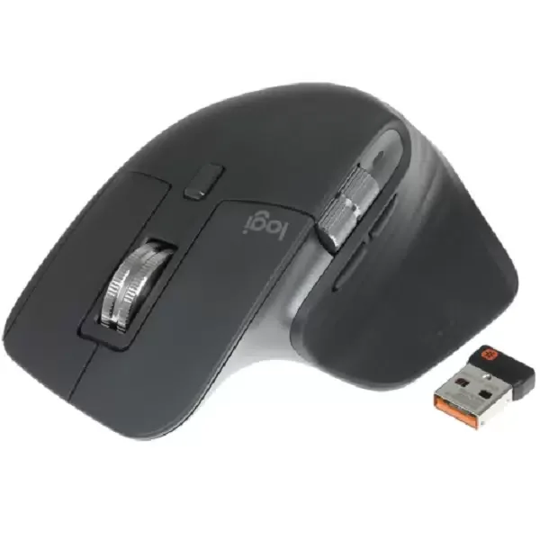 Мышь беспроводная Logitech MX Master 3s графитовый, 8000 dpi, радиоканал, Bluetooth, USB, кнопки - 7