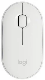 Мышь беспроводная Logitech Pebble M350 белый, 1000 dpi, радиоканал, Bluetooth, USB, кнопки - 3