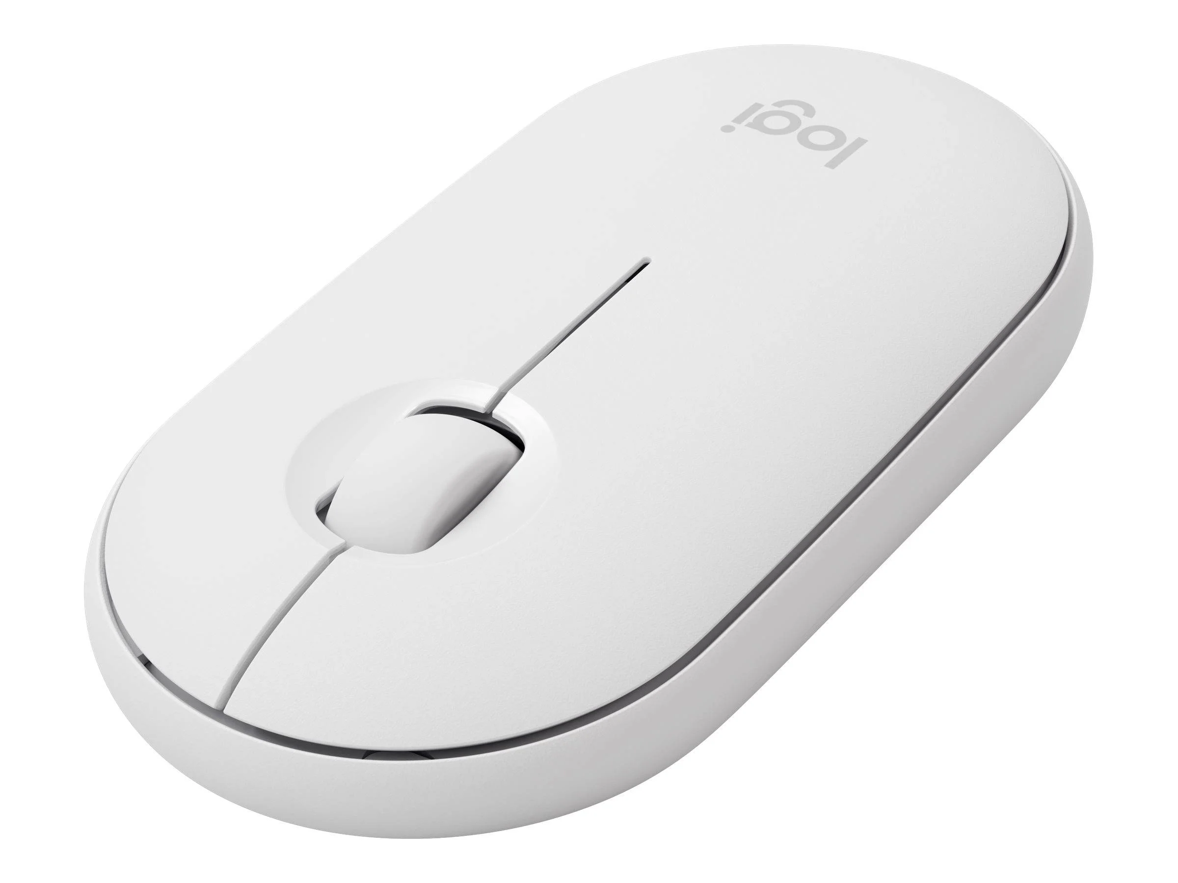 Мышь беспроводная Logitech Pebble M350 белый, 1000 dpi, радиоканал, Bluetooth, USB, кнопки - 3