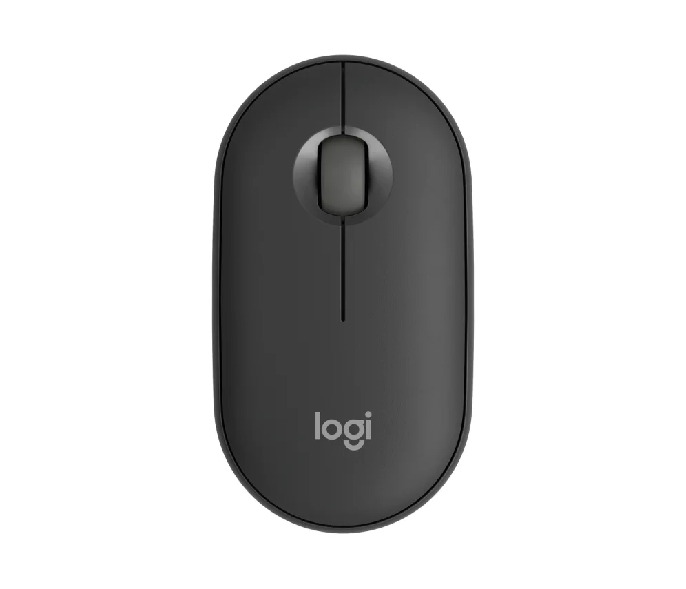 Мышь беспроводная Logitech Pebble M350 графитовый, 1000 dpi, радиоканал, Bluetooth, USB, кнопки - 3