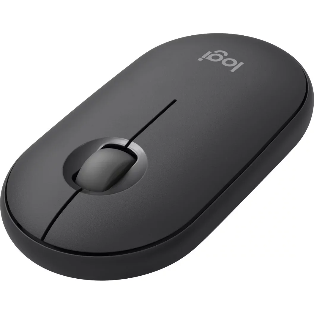 Мышь беспроводная Logitech Pebble M350 графитовый, 1000 dpi, радиоканал, Bluetooth, USB, кнопки - 3
