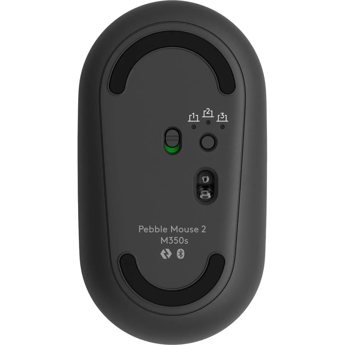 Мышь беспроводная Logitech Pebble M350 графитовый, 1000 dpi, радиоканал, Bluetooth, USB, кнопки - 3