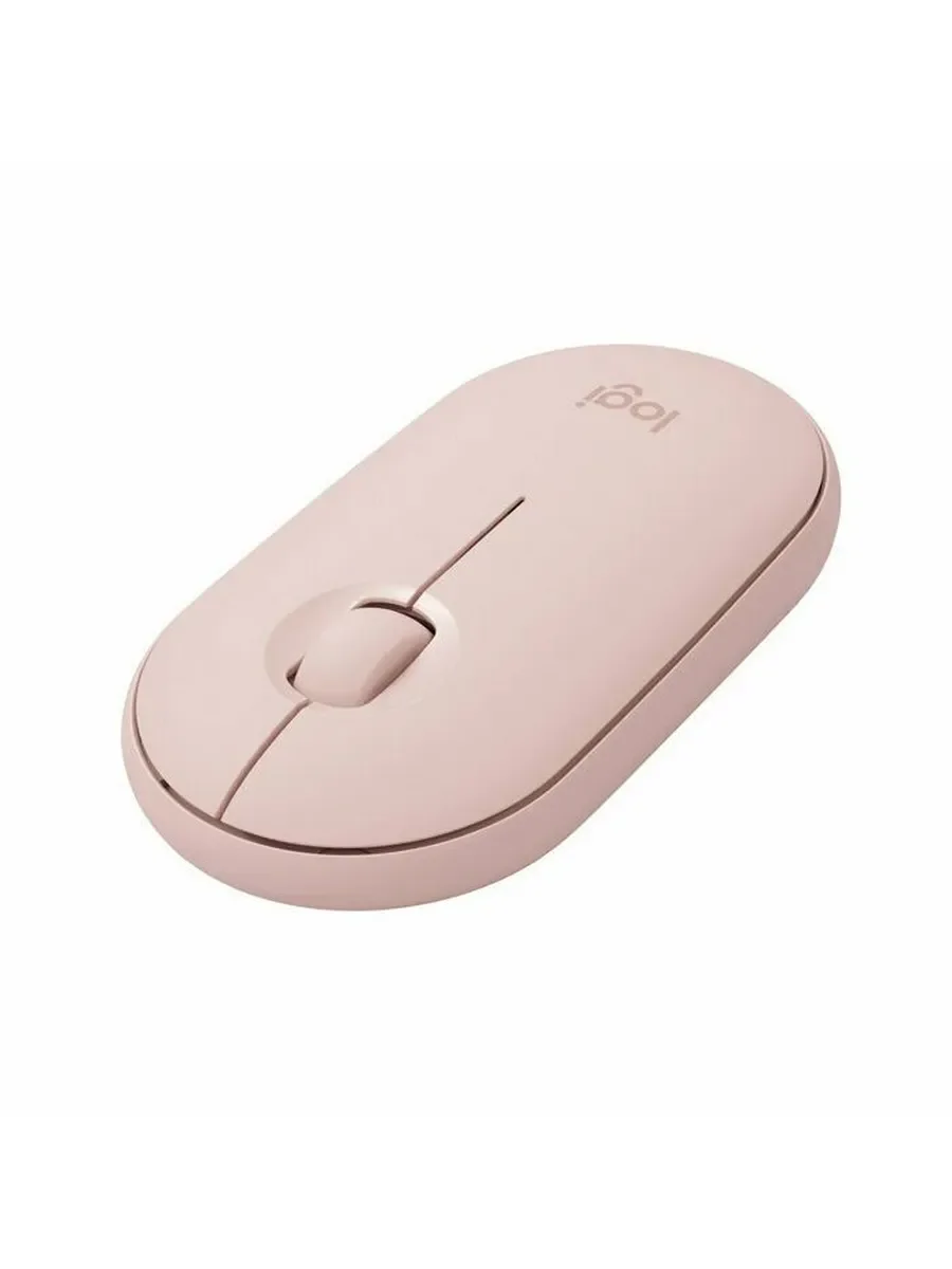 Мышь беспроводная Logitech Pebble M350 розовый, 1000 dpi, радиоканал, Bluetooth, USB, кнопки - 3