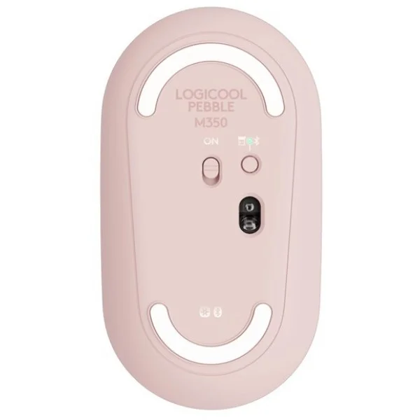 Мышь беспроводная Logitech Pebble M350 розовый, 1000 dpi, радиоканал, Bluetooth, USB, кнопки - 3