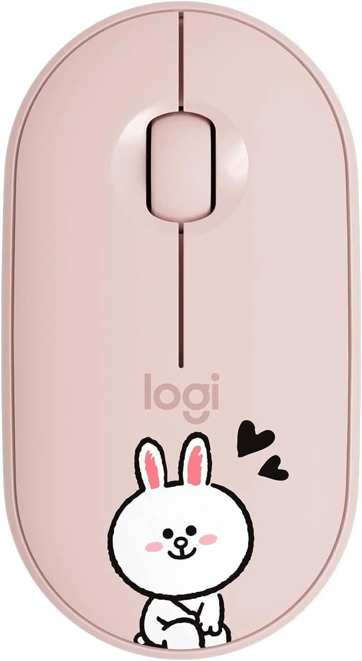 Мышь беспроводная Logitech Pebble M350 розовый, 1000 dpi, радиоканал, Bluetooth, USB, кнопки - 3
