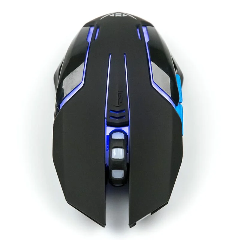 Мышь беспроводная Nakatomi MROG-20UR черный, 2400 dpi, радиоканал, USB, кнопки - 6