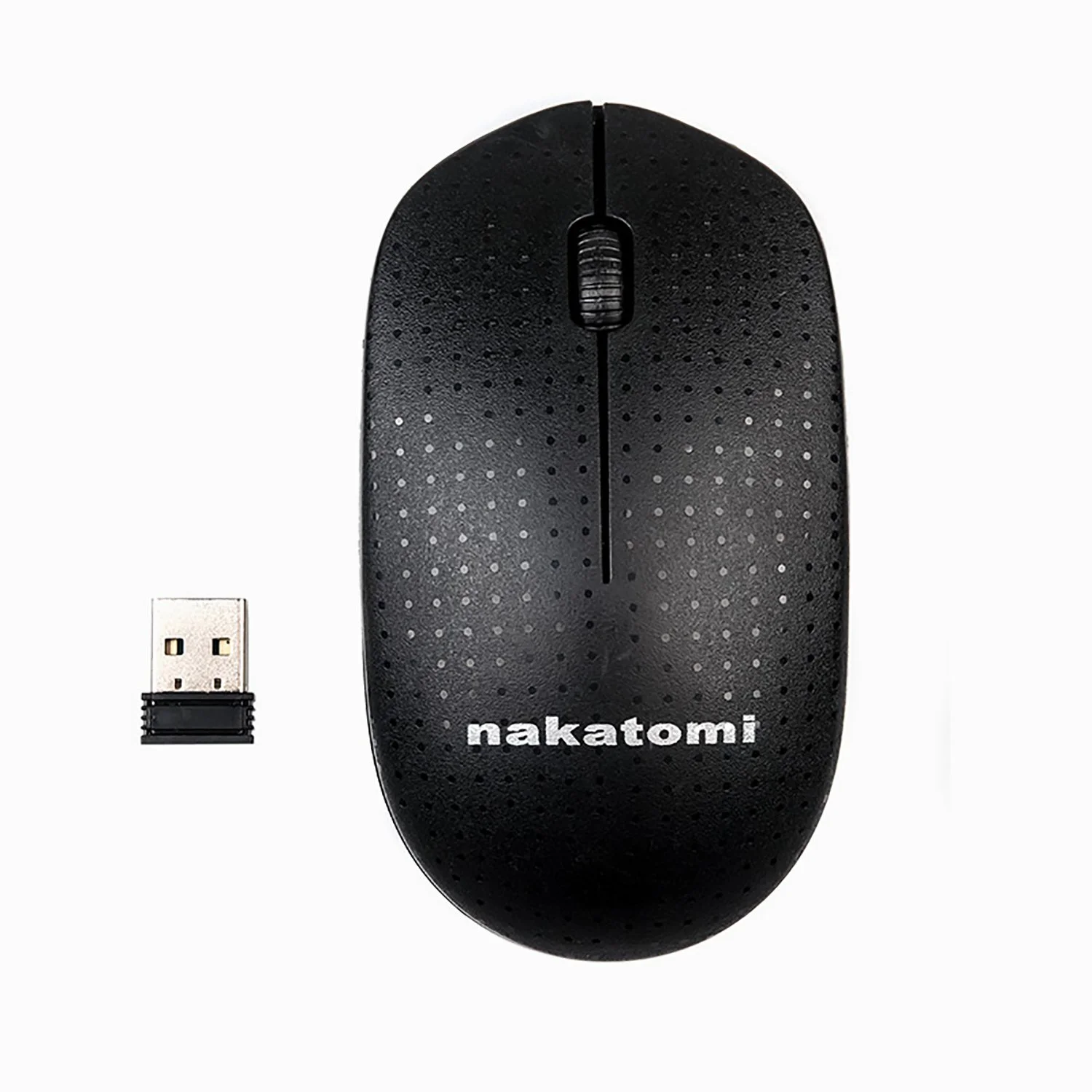Мышь беспроводная Nakatomi MRON-02U черный, 1200 dpi, радиоканал, USB, кнопки - 3