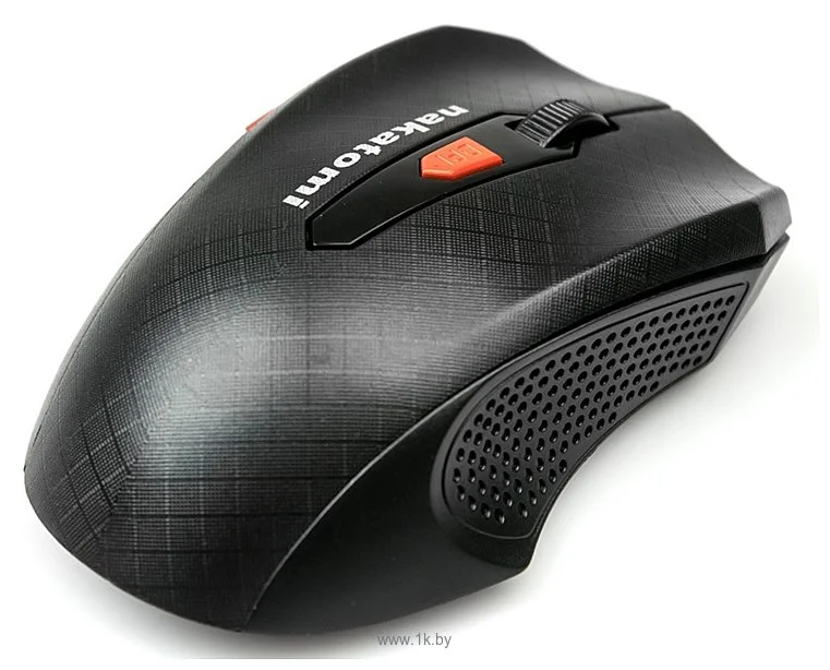 Мышь беспроводная Nakatomi MRON-07U черный, 1600 dpi, радиоканал, USB, кнопки - 5