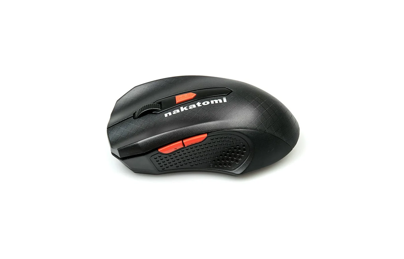 Мышь беспроводная Nakatomi MRON-07U черный, 1600 dpi, радиоканал, USB, кнопки - 5