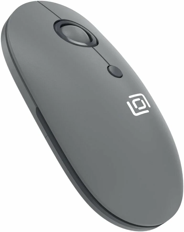 Мышь беспроводная Oklick 408MW графитовый, 1600 dpi, радиоканал, USB, кнопки - 4
