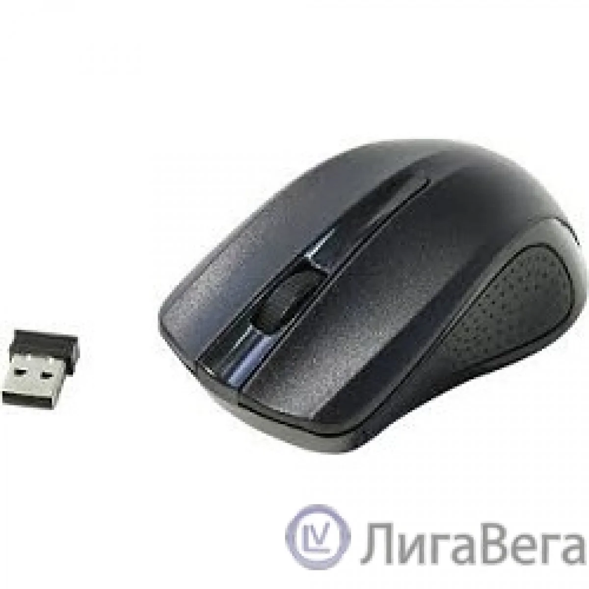Мышь беспроводная Oklick 485MW черный/красный, 1200 dpi, радиоканал, USB, кнопки - 3
