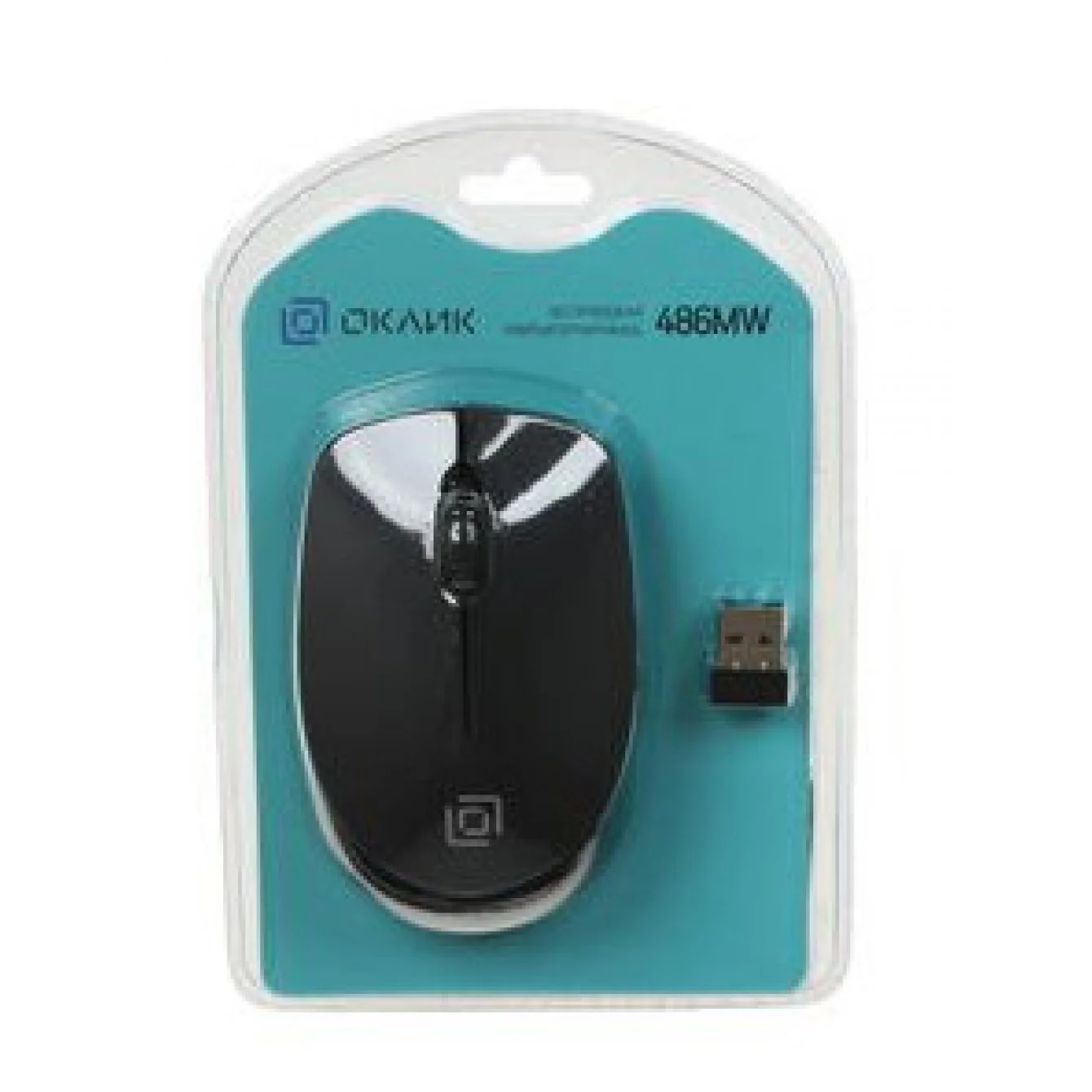 Мышь беспроводная Oklick 486MW серый/черный, 1000 dpi, радиоканал, USB, кнопки - 3