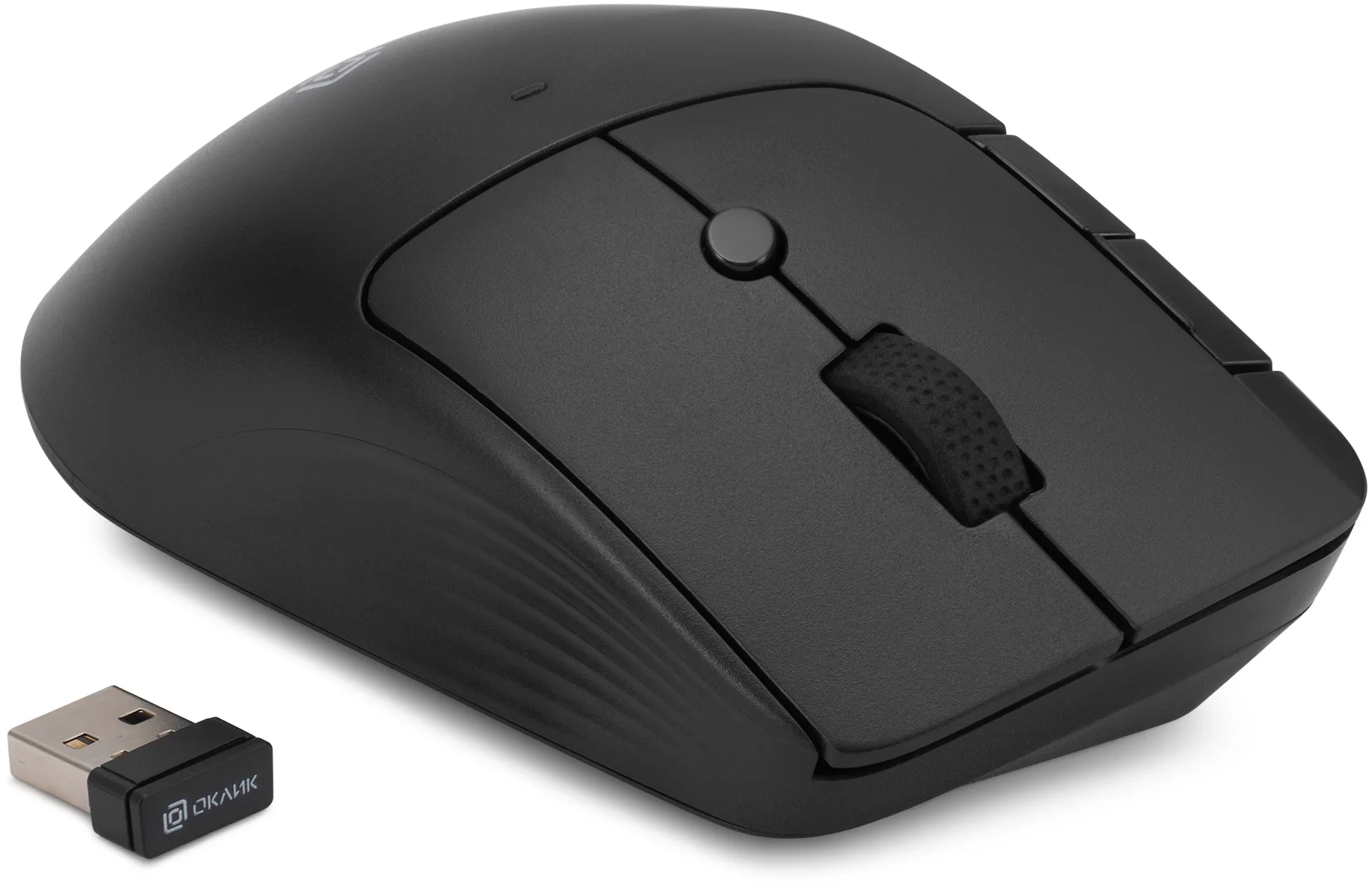 Мышь беспроводная Oklick 501MW черный, 2400 dpi, радиоканал, USB, кнопки - 6