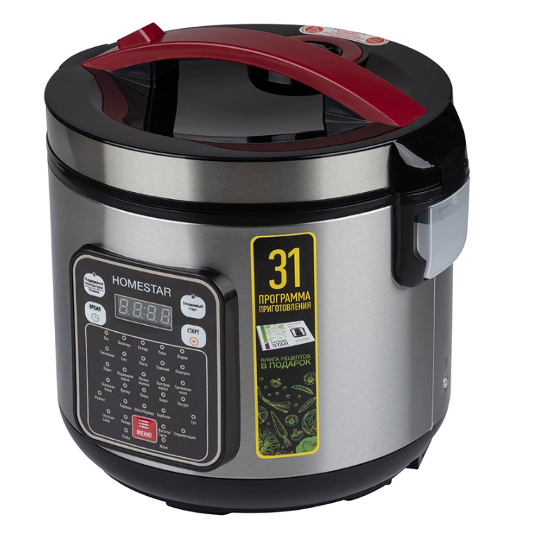 Мультиварка HOMESTAR HS-2031 900Вт,31 программа приготовления ,Объем 5 л.,с антипригарным покрытием