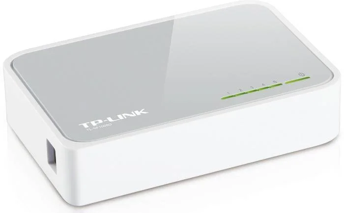 TP-Link TL-SF1005D 5-портовый настольный коммутатор 10/100 Мбит/с, пластиковый корпус