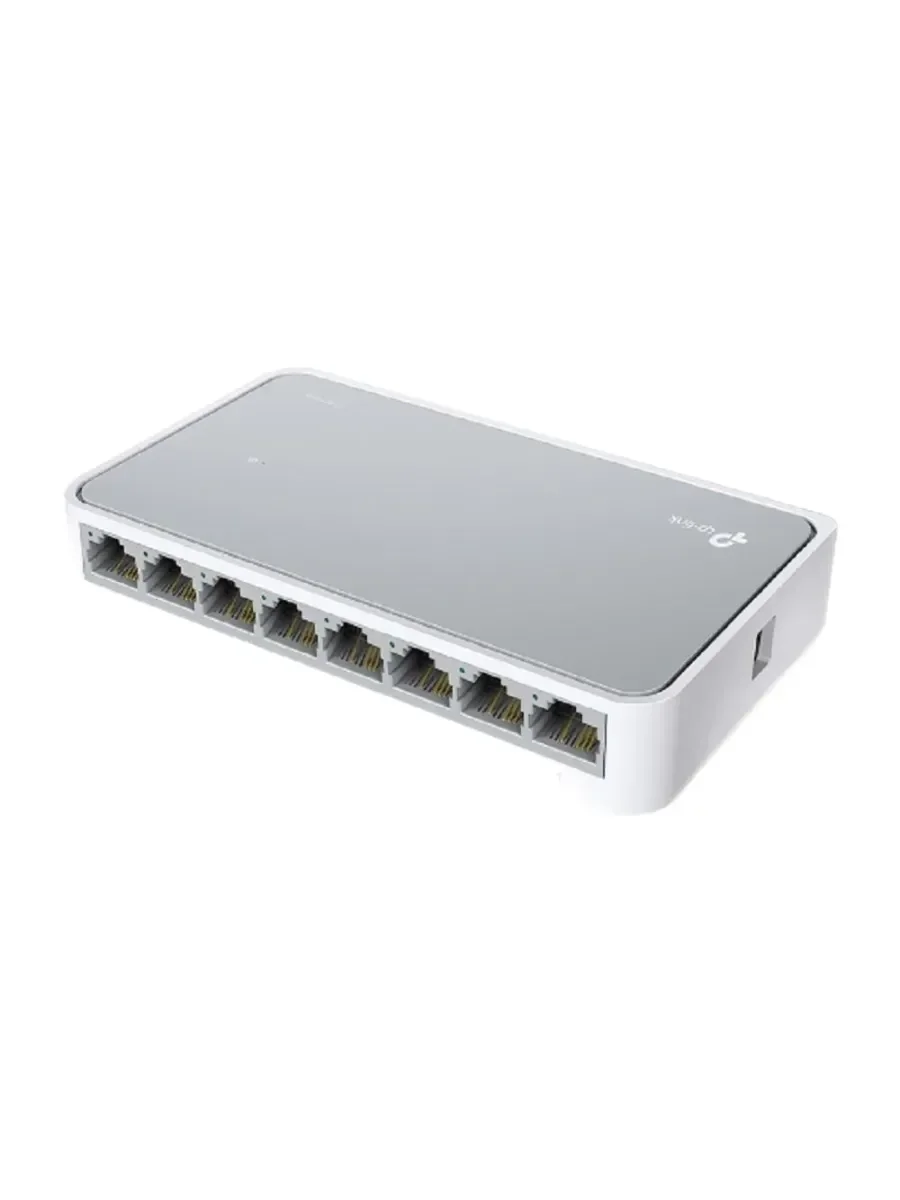 TP-Link TL-SF1008D 8-портовый настольный коммутатор 10/100 Мбит/с, пластиковый корпус