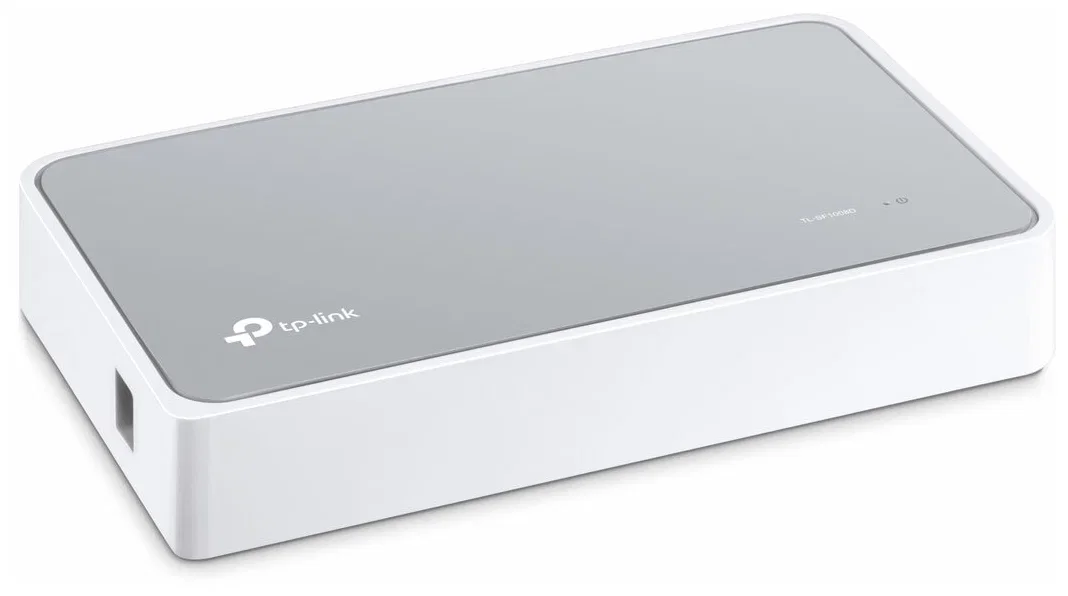 TP-Link TL-SF1008D 8-портовый настольный коммутатор 10/100 Мбит/с, пластиковый корпус