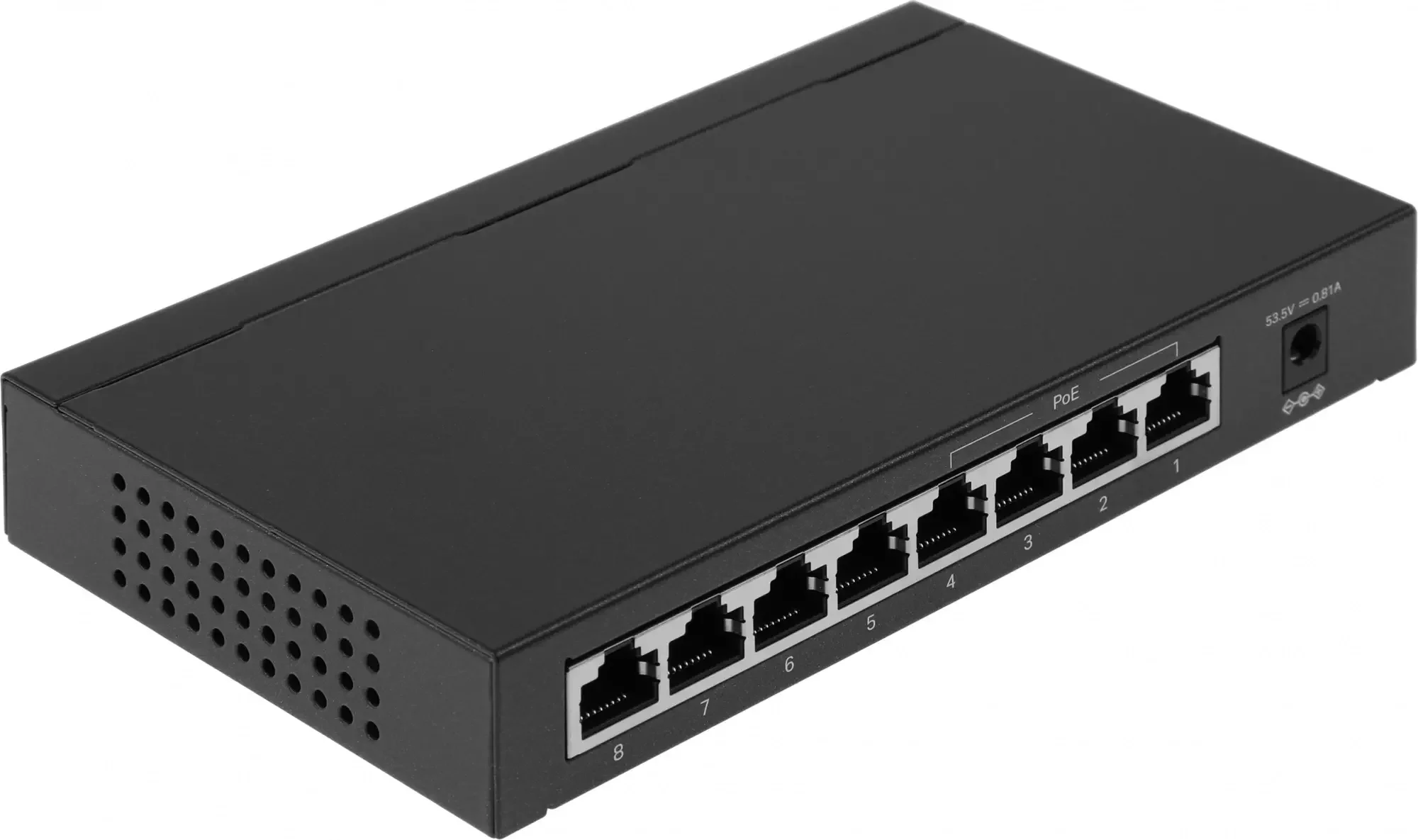 TP-Link TL-SF1008LP 8-портовый настольный коммутатор 10/100 Мбит/с с 4 портами PoE, стальной корпус