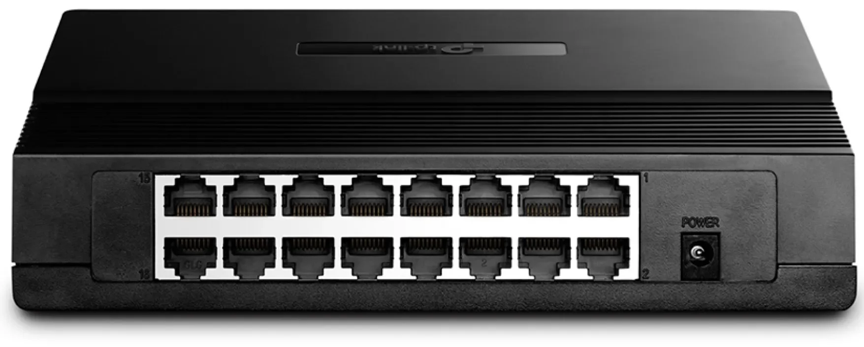 TP-Link TL-SF1016D 16-портовый настольный коммутатор 10/100 Мбит/с, 16 портов RJ45 10/100 Мбит/с, пластиковый корпус
