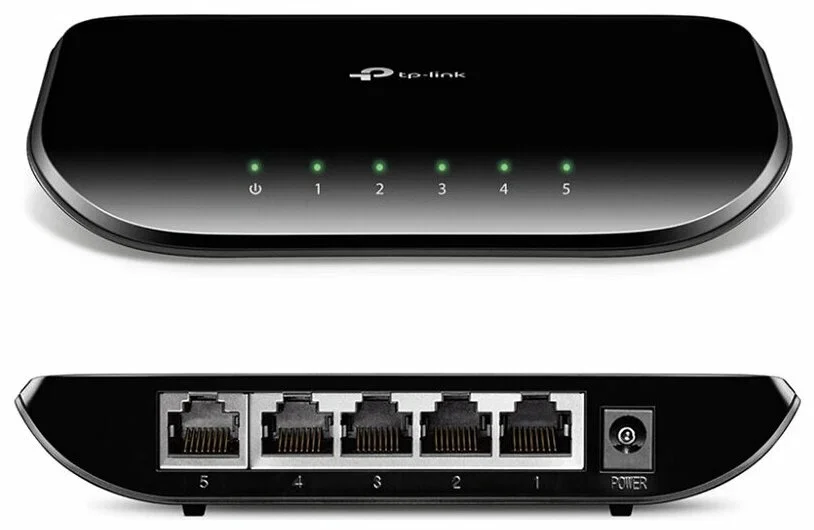 TP-Link TL-SG1005D 5-портовый гигабитный настольный коммутатор, пластиковый корпус