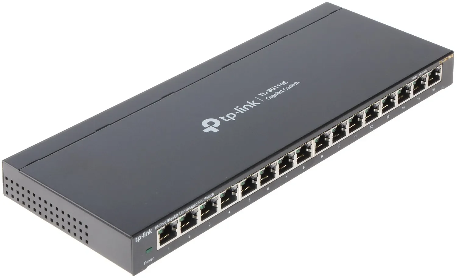 TP-Link TL-SG116 16-портовый гигабитный настольный коммутатор, 16 гигабитных портов RJ45, стальной корпус