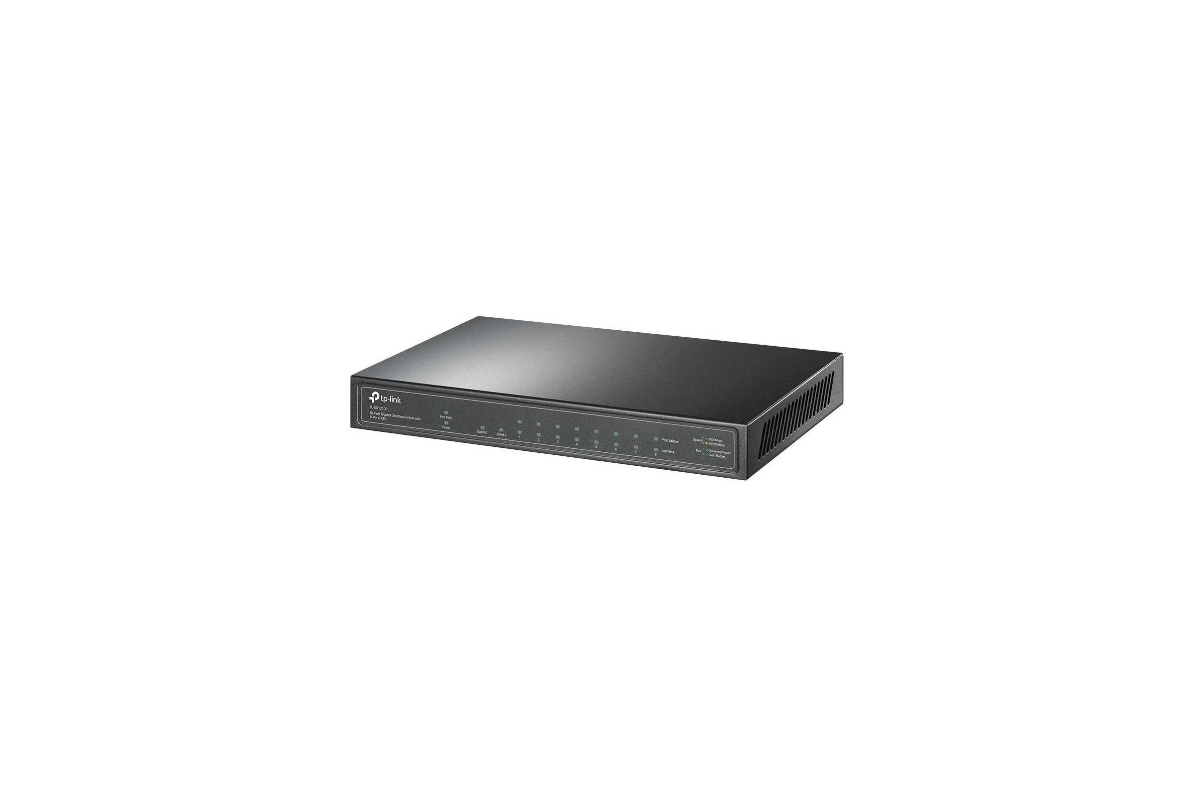 TP-Link TL-SG1210P 10-портовый гигабитный настольный коммутатор с 8 портами PoE+