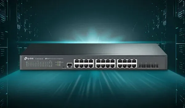 TP-Link TL-SG3428X JetStream 24‑портовый гигабитный управляемый коммутатор уровня 2+ с 4 SFP+ слотами 10GE