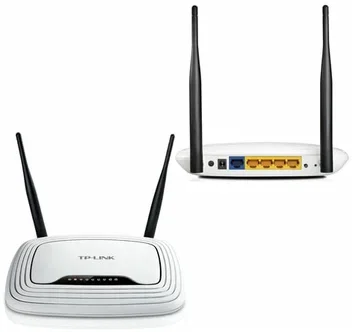 TP-Link TL-WR841N Wi-Fi роутер N300, до 300 Мбит/с на 2,4 ГГц, 2x5dBi антенны, LAN 4x10/100 Мбит/с, WAN 1x10/100 Мбит/с
