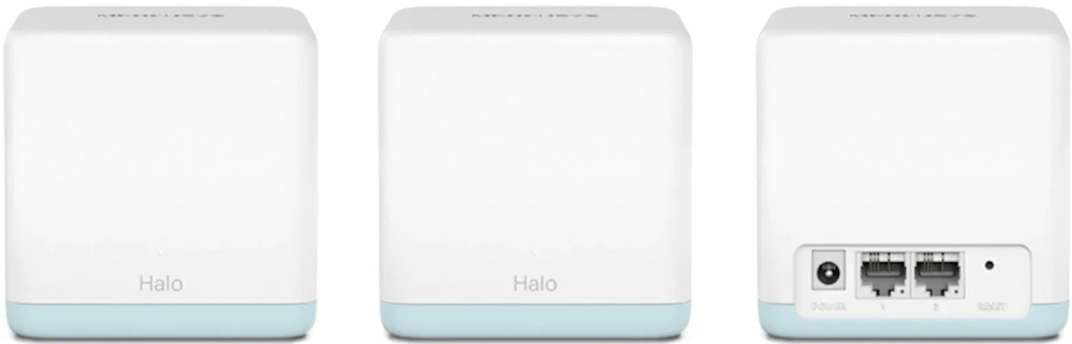 Mercusys Halo H30(3-pack) Mesh Wi-Fi система AC1200, до 300 Мбит/с на 2,4 ГГц + до 867 Мбит/с на 5 ГГц, комплект 3 шт