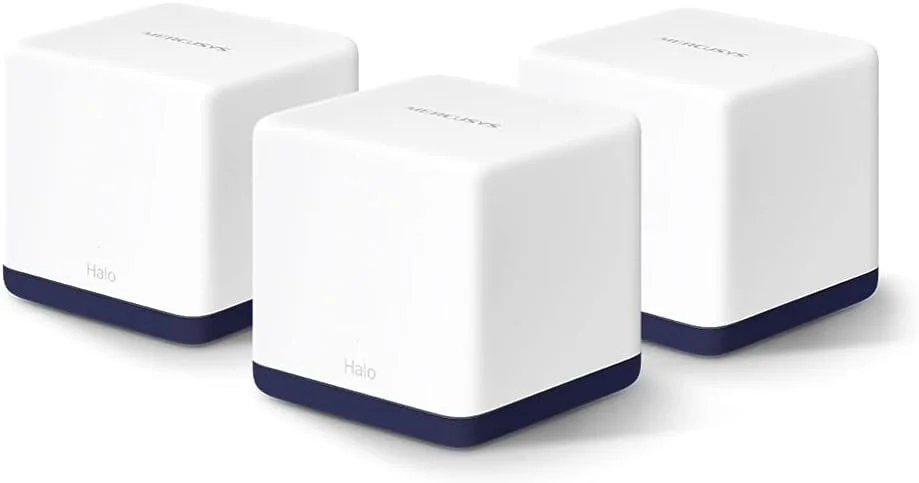 Mercusys Halo H50G(3-pack) Mesh Wi-Fi система AC1900, до 600 Мбит/с на 2,4 ГГц + до 1300 Мбит/с на 5 ГГц, комплект 3 шт