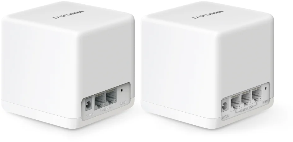 Mercusys Halo H60X(2-pack) Mesh система AX1500 Wi-Fi 6, до 300 Мбит/с на 2,4 ГГц + до 2402 Мбит/с на 5 ГГц, комплект 2