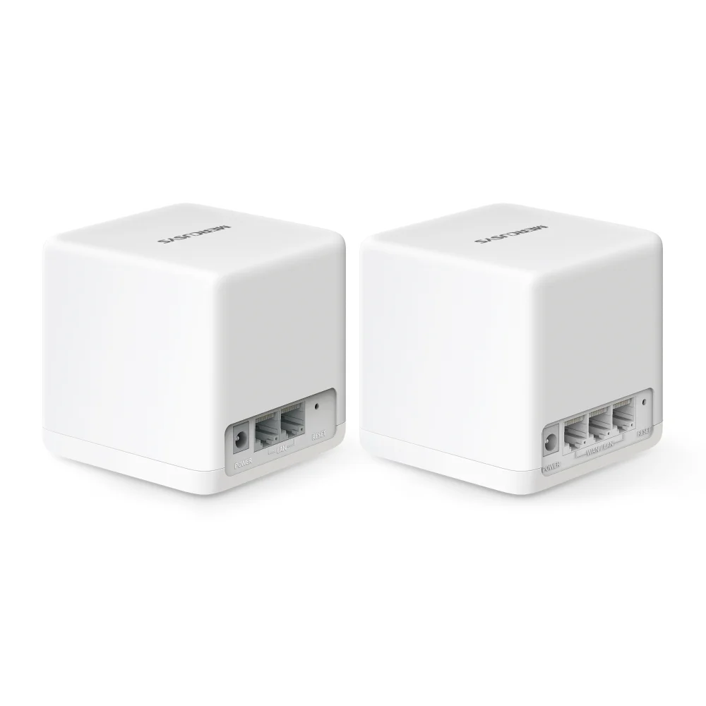 Mercusys Halo H60X(2-pack) Mesh система AX1500 Wi-Fi 6, до 300 Мбит/с на 2,4 ГГц + до 2402 Мбит/с на 5 ГГц, комплект 2