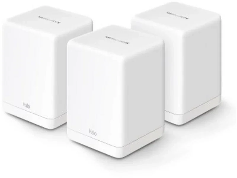 Mercusys Halo H60X(3-pack) Mesh система AX1500 Wi-Fi 6, до 300 Мбит/с на 2,4 ГГц + до 2402 Мбит/с на 5 ГГц, комплект 3