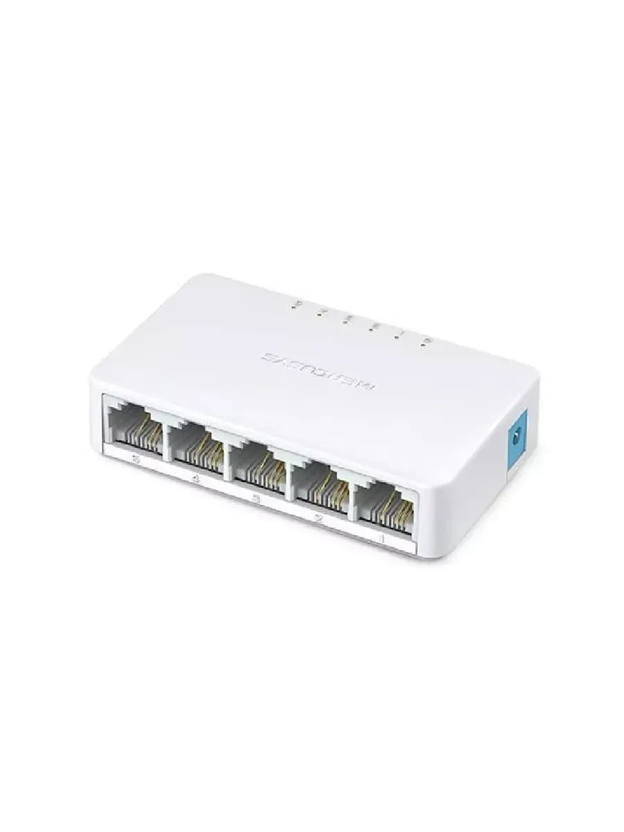 Mercusys MS105 5-портовый настольный коммутатор 10/100 Мбит/с, неуправляемый, пластиковый