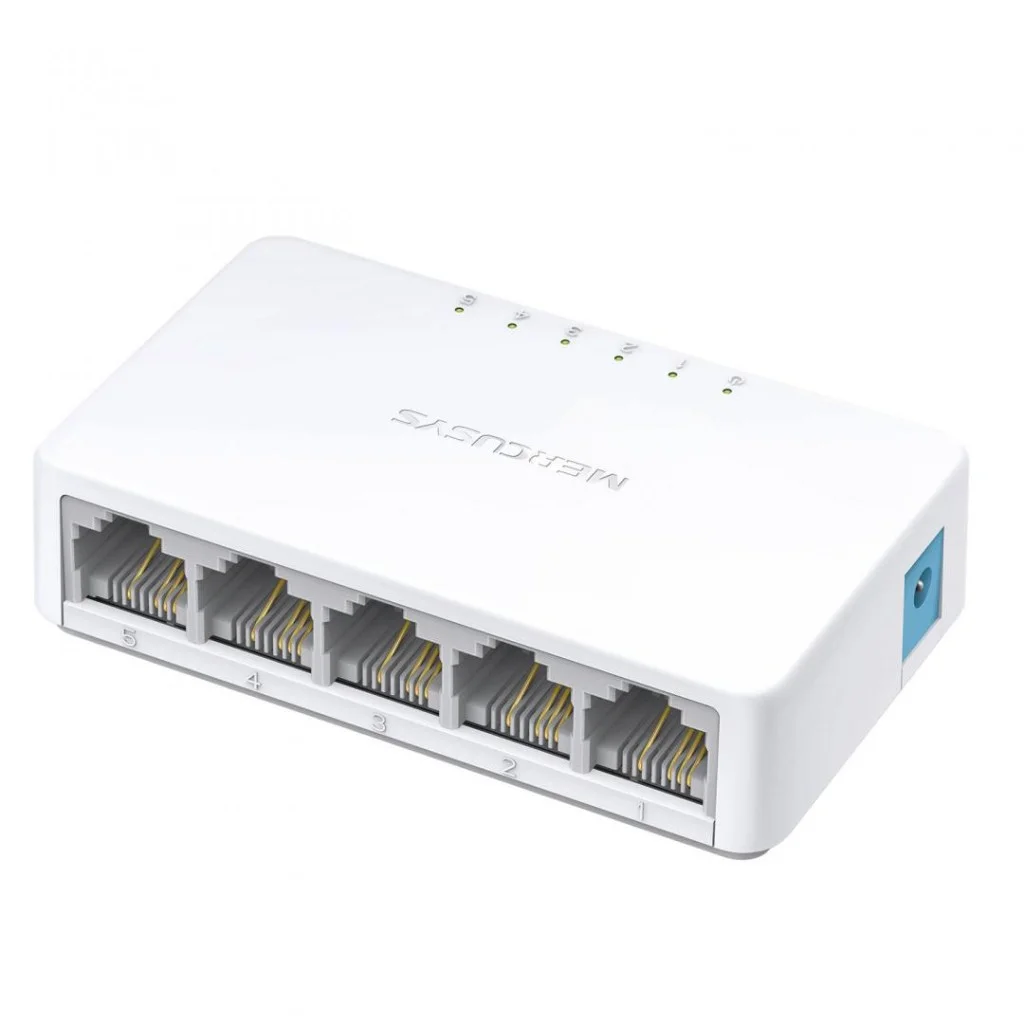 Mercusys MS108 8-портовый настольный коммутатор 10/100 Мбит/с, неуправляемый, пластиковый