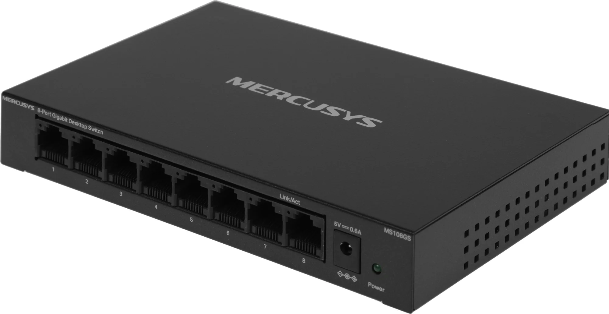Mercusys MS108GS 8-портовый гигабитный настольный коммутатор, неуправляемый, стальной