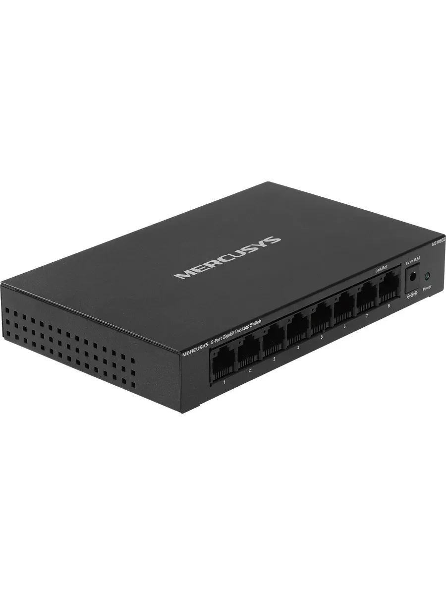 Mercusys MS108GS 8-портовый гигабитный настольный коммутатор, неуправляемый, стальной