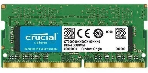 Модуль памяти Crucial 16GB 3200МГц DDR4 UDIMM CL22