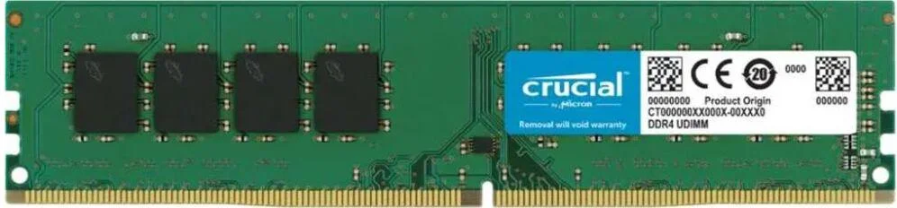 Модуль памяти Crucial 16GB 3200МГц DDR4 UDIMM CL22