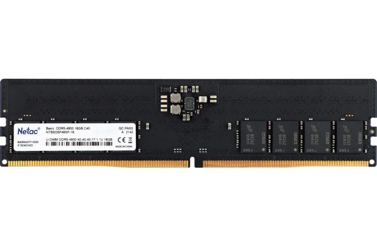 Модуль памяти Netac 16GB 5600МГц DDR5 CL46 DIMM