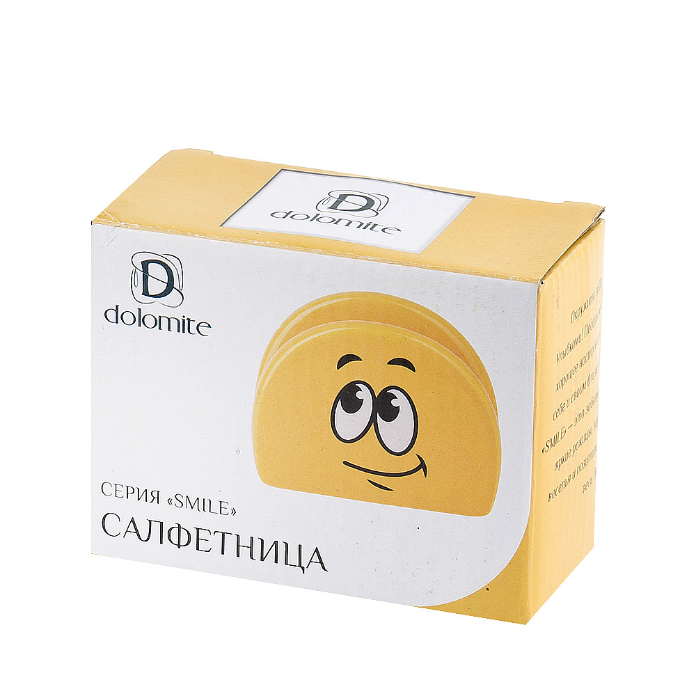 ENS Салфетница "Smile" 10,5*4,5*8см. (керамика) (подарочная упаковка)