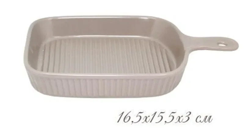 105-848 Форма (блюдо) для запекания 16,5х15,5х3 см. в под.уп.(х36)