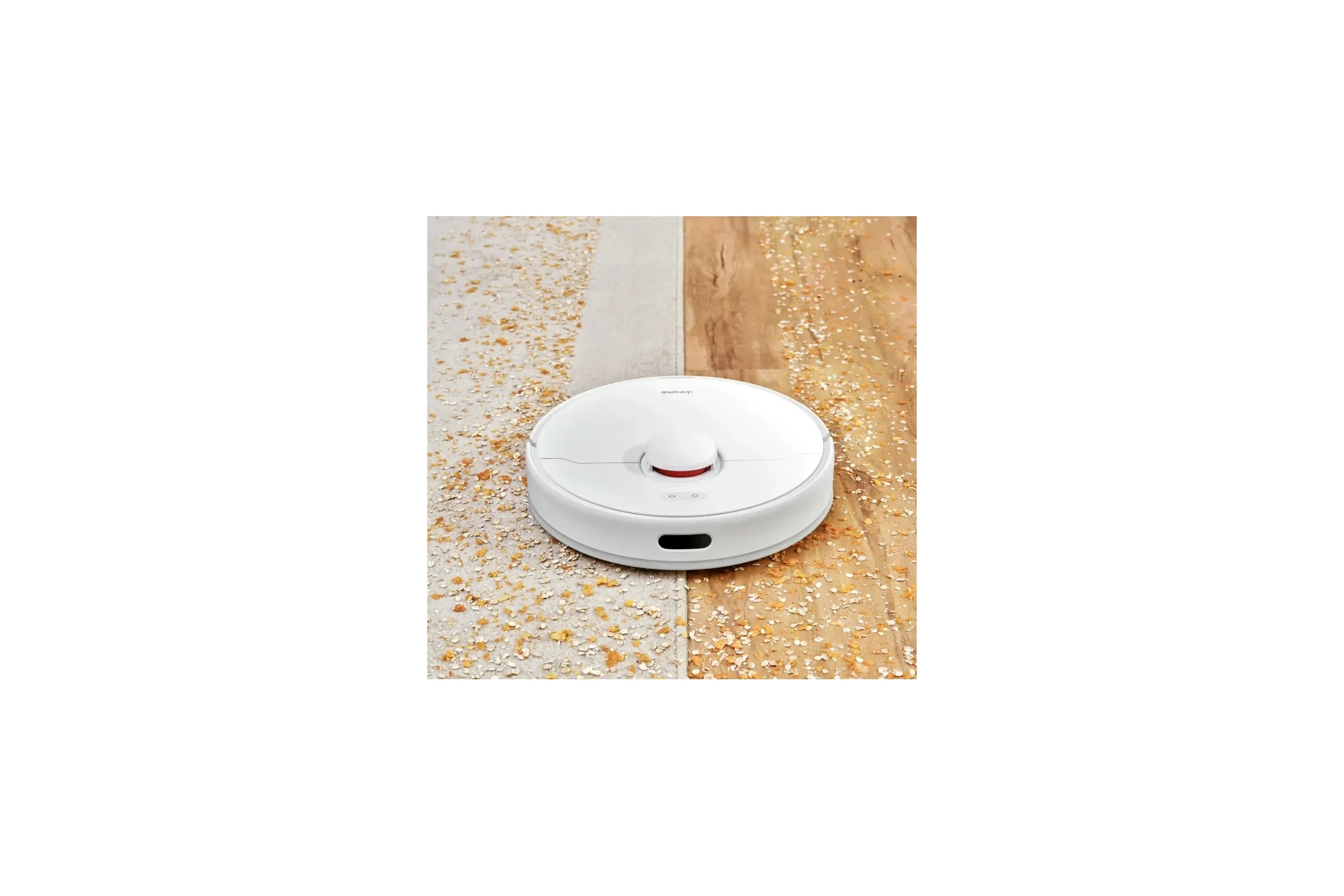 Робот-пылесос Dreame RLS3D Vacuum and Mop D10 Plus белый, 46 Вт, 5200 мА·ч Li-Ion, уборка сухая/влажная, пылесборник контейнер 0.4 л