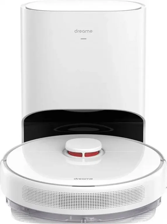 Робот-пылесос DreameBot Robot Vacuum and Mop D9 Plus белый, 3200 мА*ч Li-Ion, уборка влажная/сухая, пылесборник контейнер 0.4 л