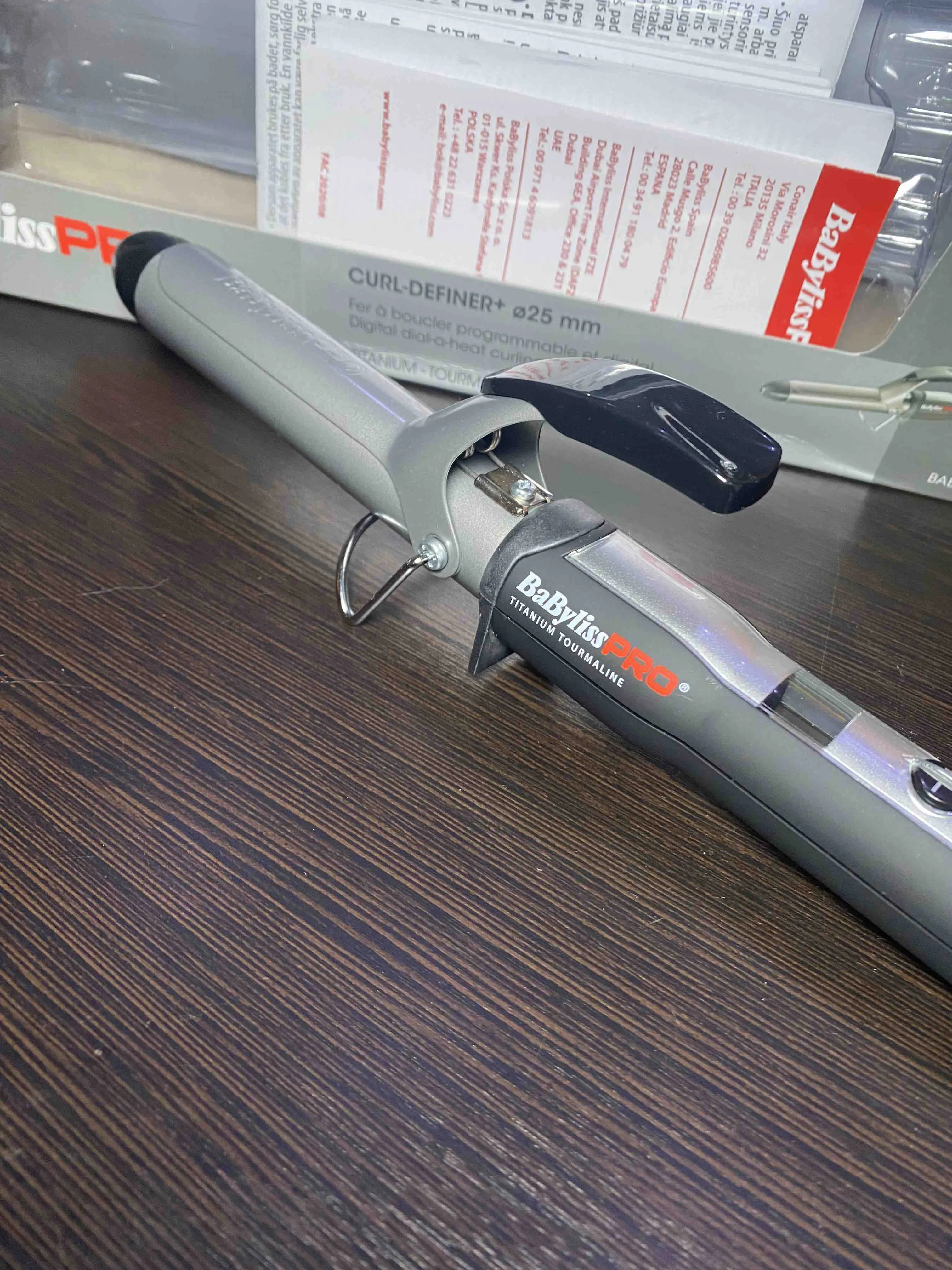 Щипцы для укладки волос Babyliss PRO Titanium Tourmalinel 19 мм (BAB2272TTE)