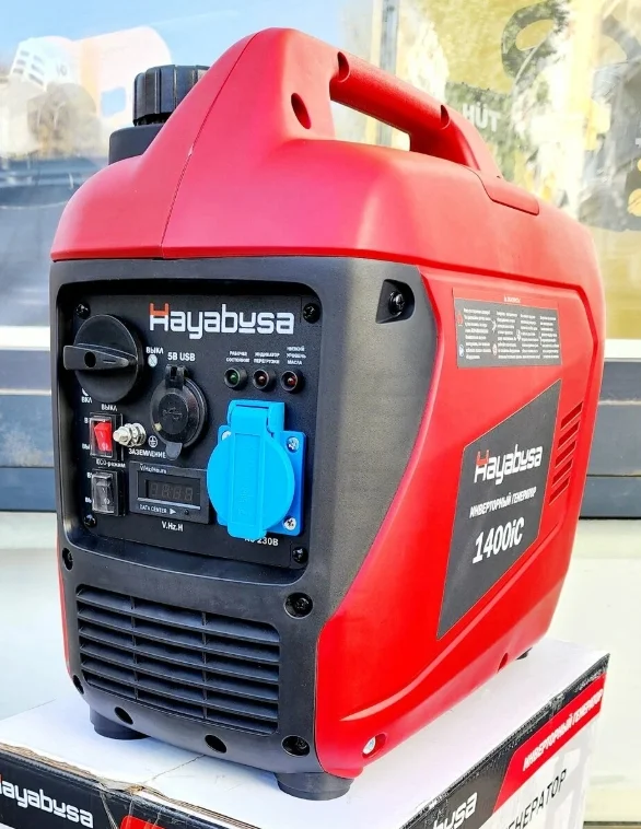 Генератор бензиновый HAYABUSA 4500 IC инверторный (с ручным запуском, 220В, 3.8-4.0 кВт, в кожухе)