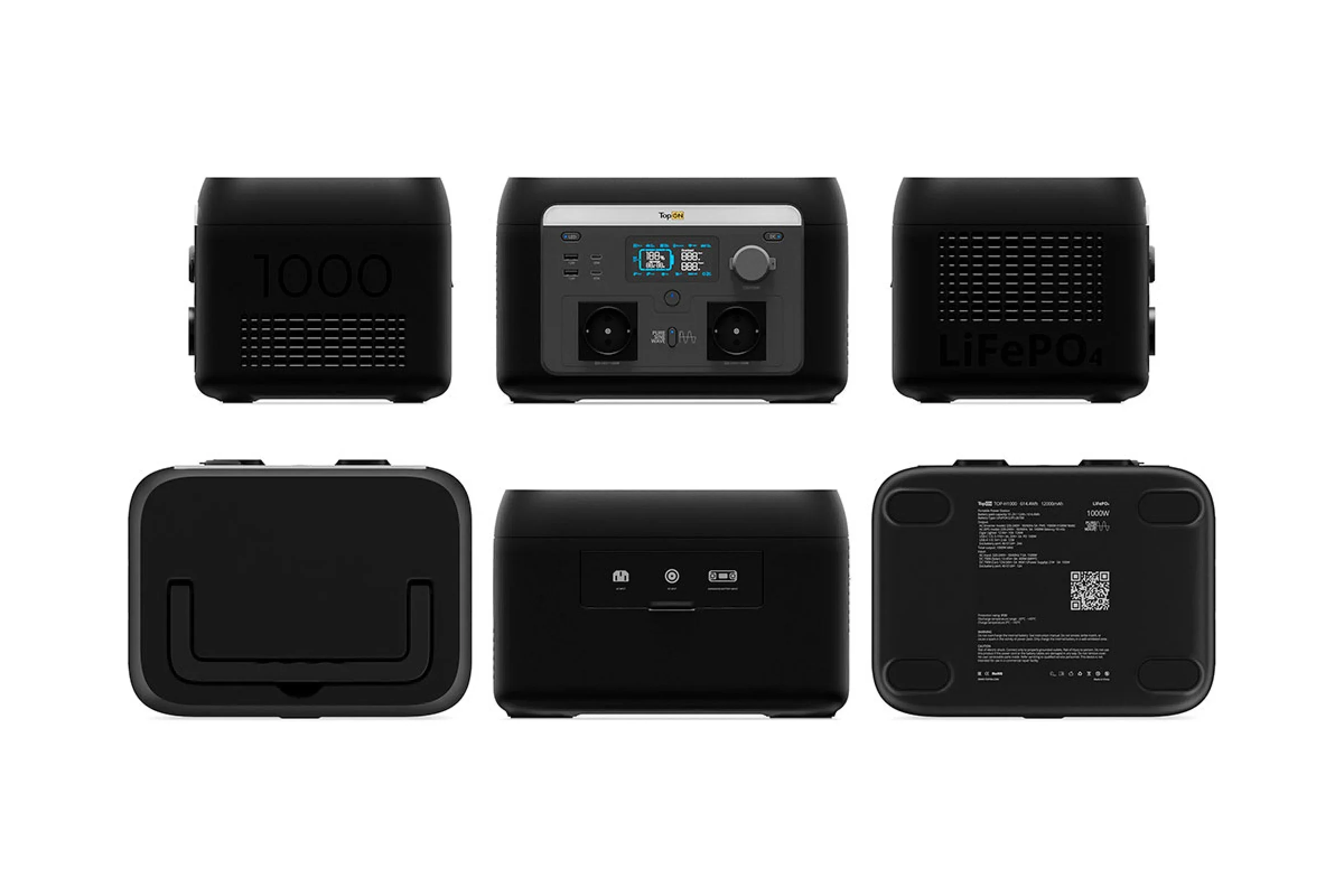 Портативная станция 1000Вт 614,4мАч. LFP, USB A; USB C
