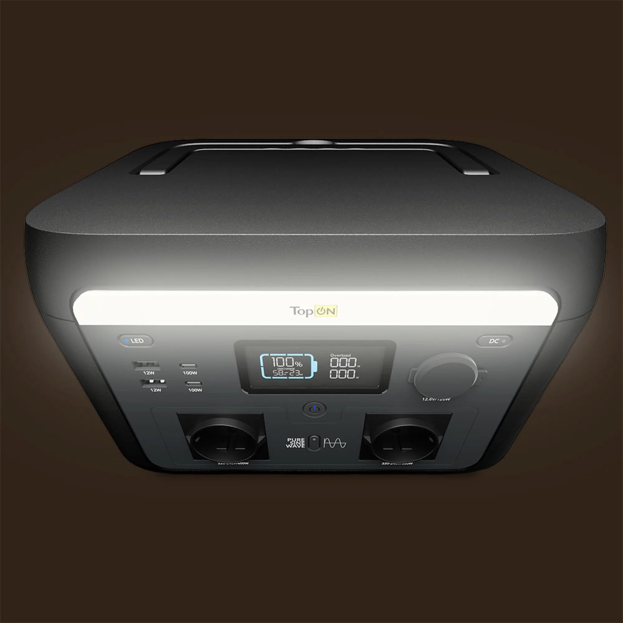 Портативная станция 1000Вт 614,4мАч. LFP, USB A; USB C