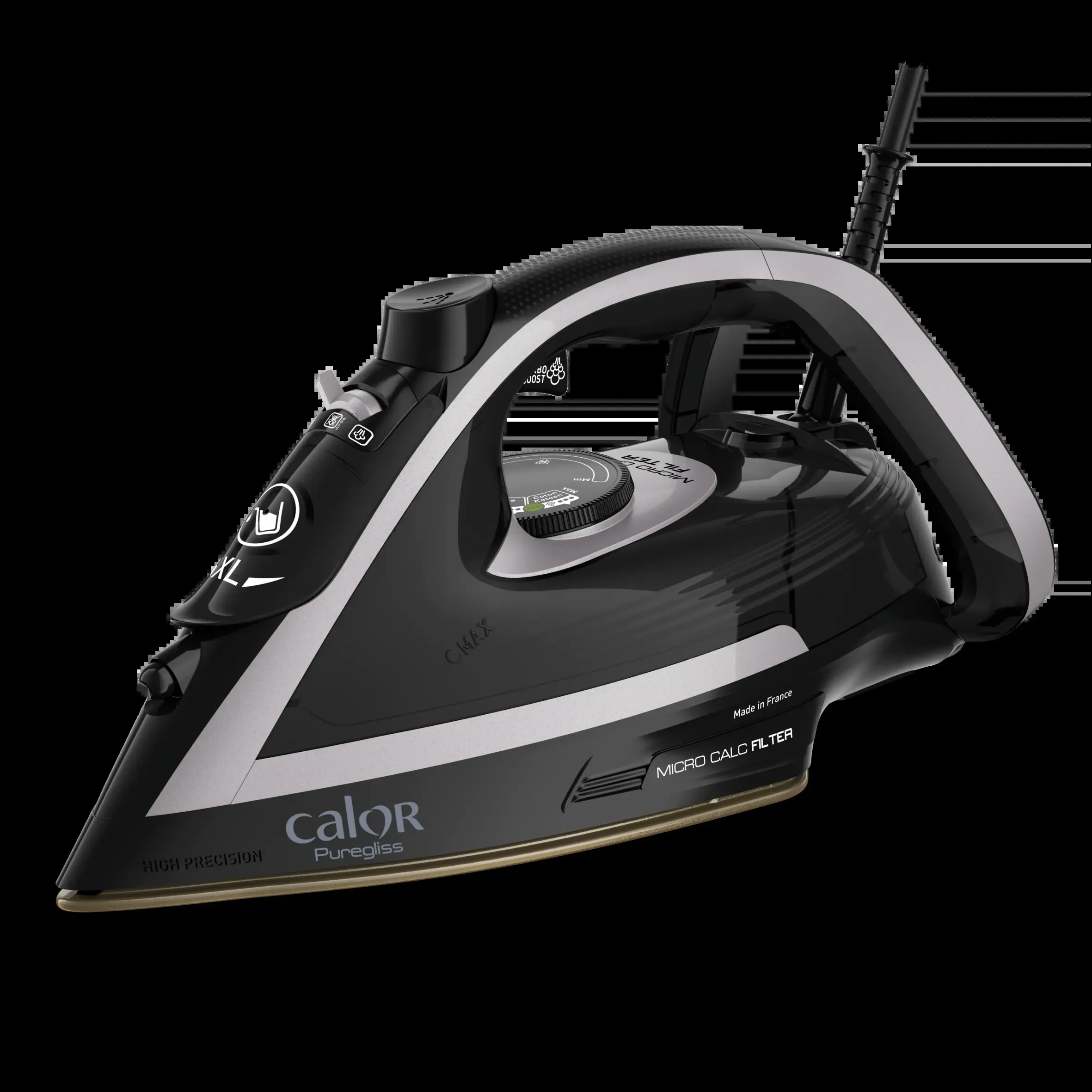 Утюг Tefal FV8062E0, черный, 3000Вт, 280 г/мин, керамика